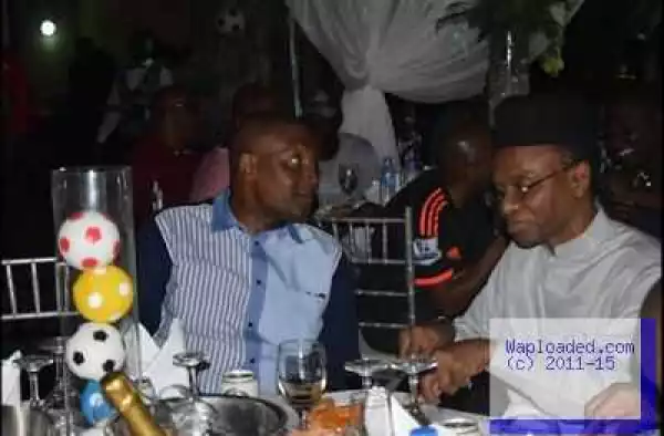 Photos: Governor El-Rufai Dines With Aliko Dangote And John Oyegun At Lagos Event